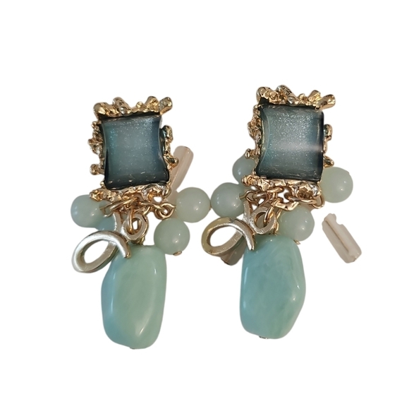 Boutique Jewelry - Vintage Bohemian Chic Clip-On Earrings - 18K Plated